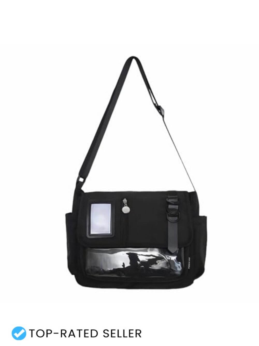 Large Capacity Ita Messenger Bag Crossbody for Women with Display Window Kawaii